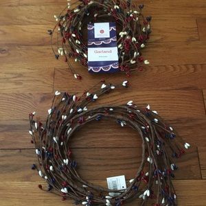 Two sets of Patriotic Garland